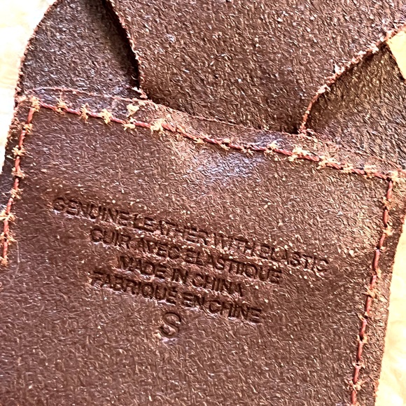 Anthropologie braided leather adjustable belt russet color - Picture 7 of 7